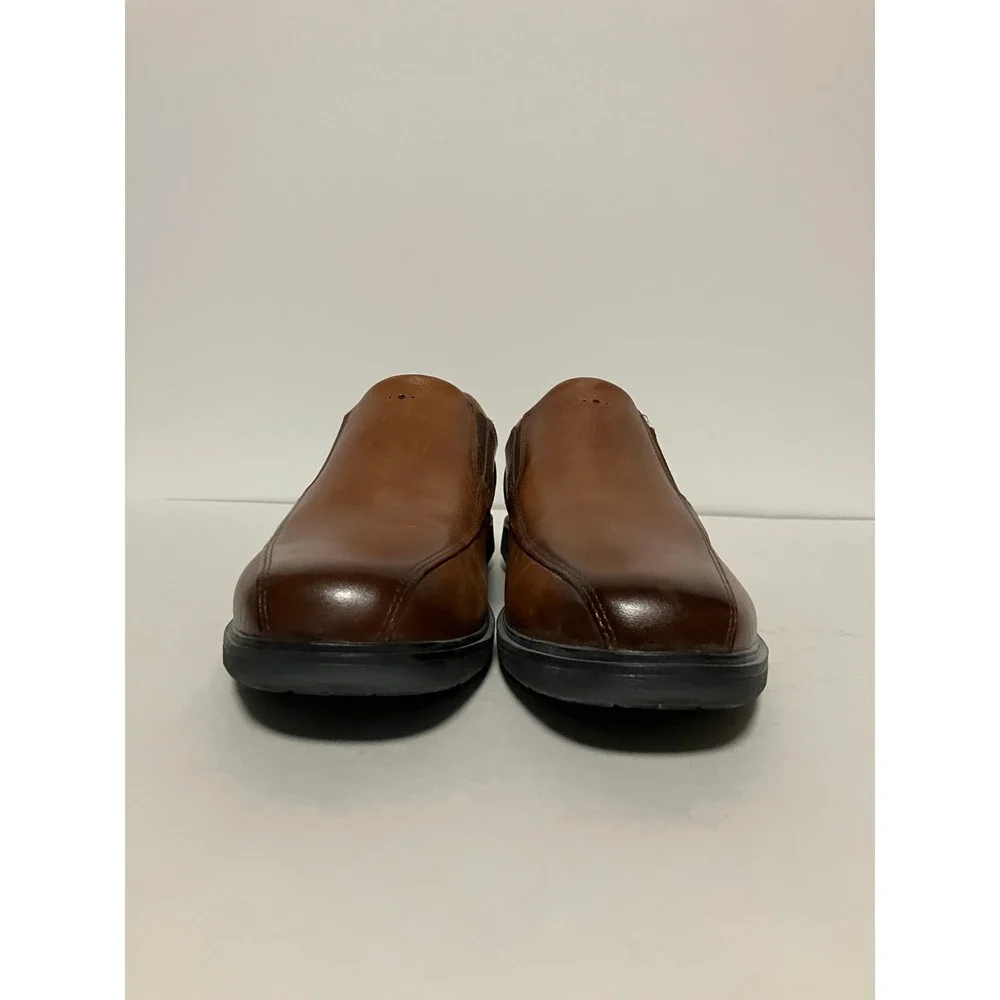 Nunn Bush Mens Kore Slip On Loafer 7.5M Brown Leather Comfort Gel 84945-221